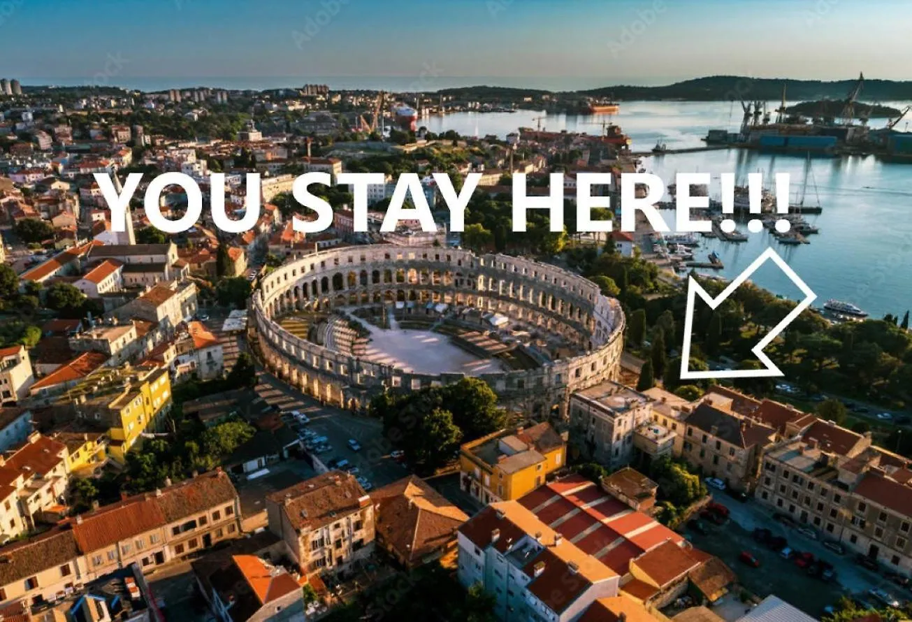 Pula Center Colosseum Apartments location